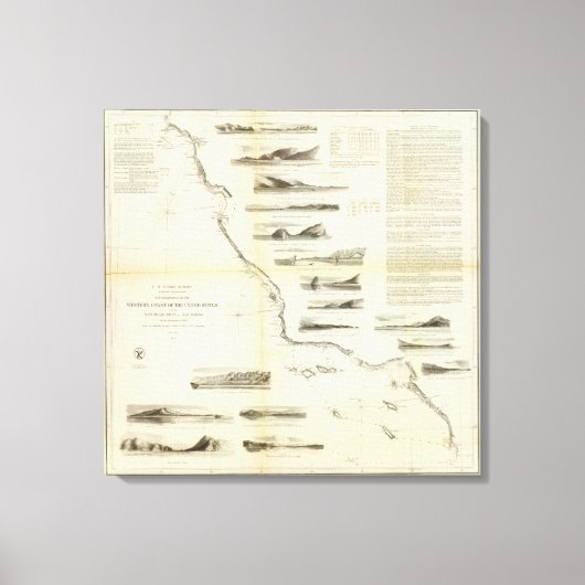 サンフランシスコサンディエゴ キャンバスプリント (正面)