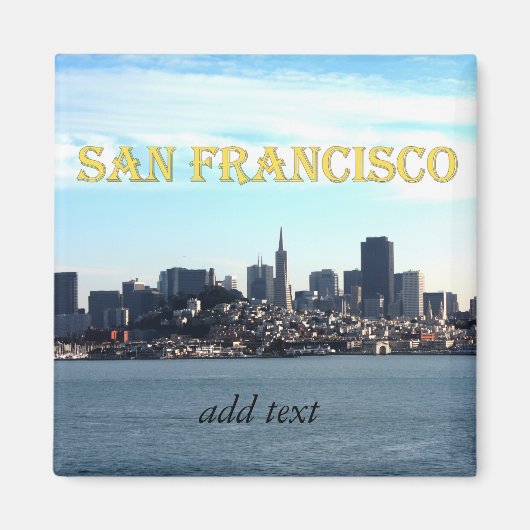 サンフランシスコシティビューバイザベイ マグネット (正面)