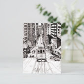 サンフランシスコシティペンアンドインクスケッチ ポストカード (スタンド正面)