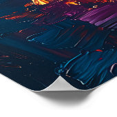 サンフランシスコスカイラインDusk Poster - Romantic ポスター (角)