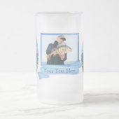 サンフランシスコセーリング&魚釣り0869 フロストグラスビールジョッキ (中央)