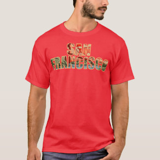 サンフランシスコタイポグラフィアートTシャツ Tシャツ