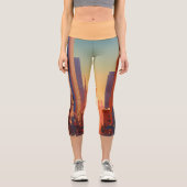 サンフランシスコダウンタウンハイウエストレギンス カプリレギンス (正面)