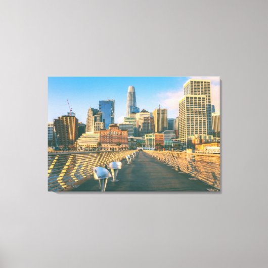 サンフランシスコダウンタウン キャンバスプリント (正面)