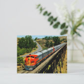 サンフランシスコチーフトレインアンルートヴィンテージ ポストカード (スタンド正面)