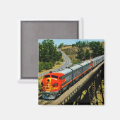 サンフランシスコチーフトレインアンルートヴィンテージ マグネット (正面/裏面)