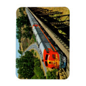 サンフランシスコチーフトレインアンルートヴィンテージ マグネット (縦)