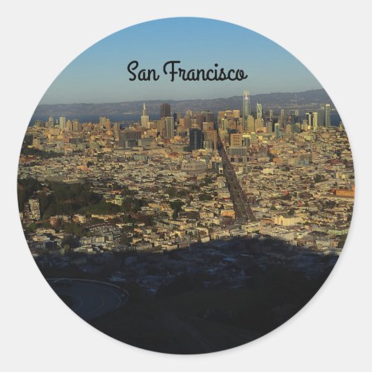 サンフランシスコツインピークス#2シール ラウンドシール (正面)