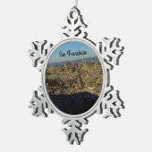 サンフランシスコツインピークス#2スノーフレークオーナメント スノーフレークピューターオーナメント (右)