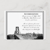 サンフランシスコデスティネーションウェディングアコモデーション エンクロージャーカード (正面)