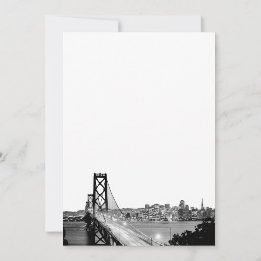 サンフランシスコデスティネーションウェディング招待状 招待状 (裏面)