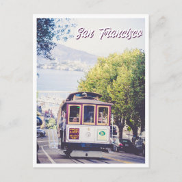 サンフランシスコトロリービューオブアルカトラズ ポストカード