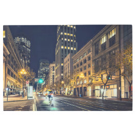 サンフランシスコナイトタイム メタルプリント