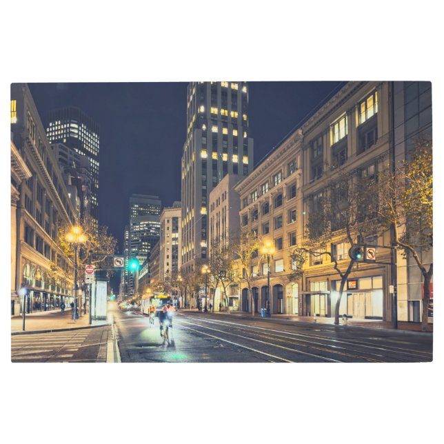 サンフランシスコナイトタイム メタルプリント (正面)