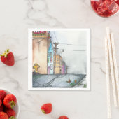 サンフランシスコネイバーシティウォーター色 スタンダードカクテルナプキン (インサイチュ)