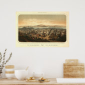 サンフランシスコバーズイェパノラママップ1846 ポスター (キッチン)