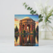 サンフランシスコパレスオブサンセットファインアート ポストカード (スタンド正面)