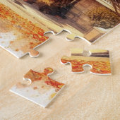 サンフランシスコビクトリアンローハウスイン秋 ジグソーパズル (側面)