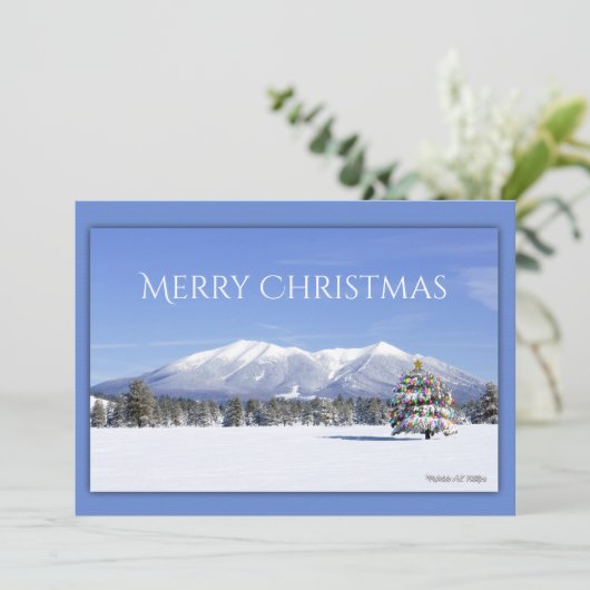 サンフランシスコピークスアリゾナフォトカスタムクリスマスクリスマス シーズンカード