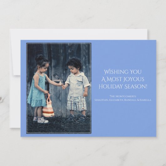 サンフランシスコピークスアリゾナフォトカスタムクリスマスクリスマス シーズンカード (裏面)