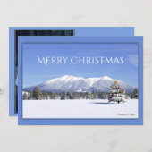 サンフランシスコピークスアリゾナフォトカスタムクリスマスクリスマス シーズンカード (正面/裏面)