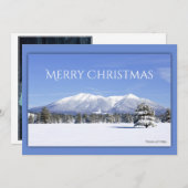 サンフランシスコピークスアリゾナフォトカスタムクリスマスクリスマス シーズンカード (正面/裏面)