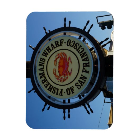 サンフランシスコフィッシャーマンズワーフフォトマグネット マグネット (縦)