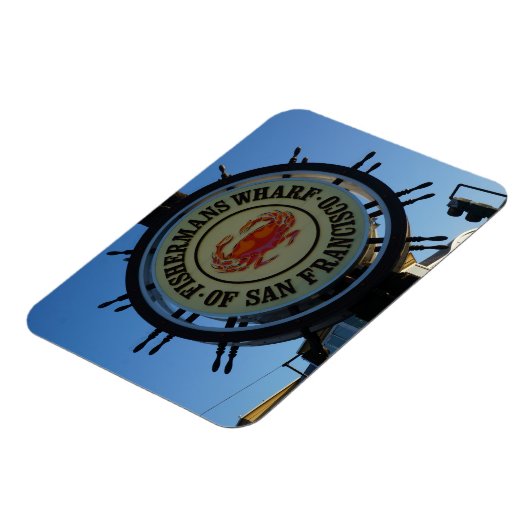 サンフランシスコフィッシャーマンズワーフフォトマグネット マグネット (左側)