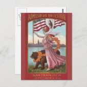 サンフランシスコフェスティバル1910 ポストカード (正面/裏面)