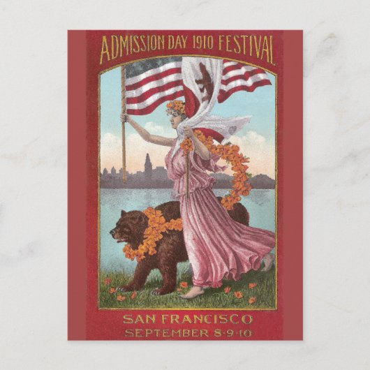 サンフランシスコフェスティバル1910 ポストカード (正面)