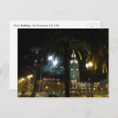 サンフランシスコフェリー建物花火大会 ポストカード (正面/裏面)