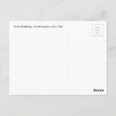 サンフランシスコフェリー建物花火大会 ポストカード (裏面)