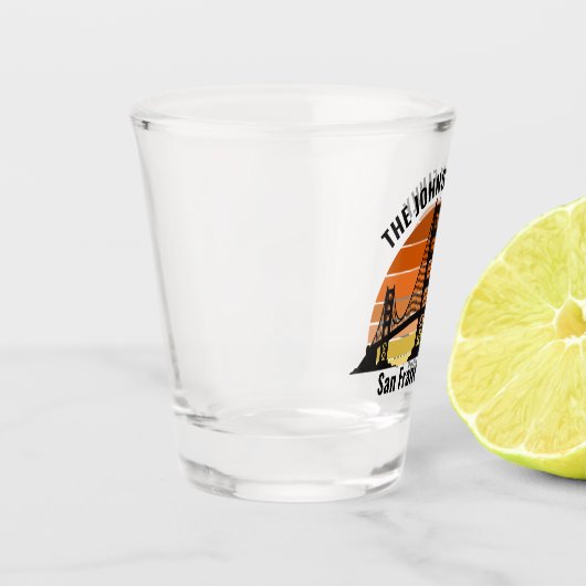 サンフランシスコブリッジサンセットカスタムトリップ土産 ショットグラス (左)
