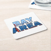 サンフランシスコベイエリア スクエアペーパーコースター (アングル)