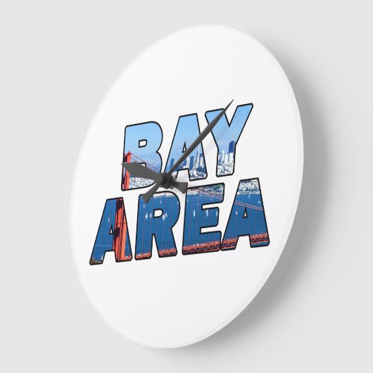 サンフランシスコベイエリア ラージ壁時計 (傾斜)