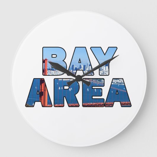 サンフランシスコベイエリア ラージ壁時計 (正面)
