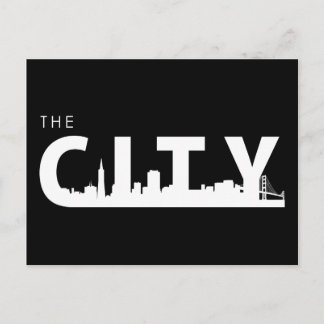サンフランシスコポストカードブラック ポストカード