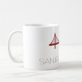 サンフランシスコモダン橋 コーヒーマグカップ (左)