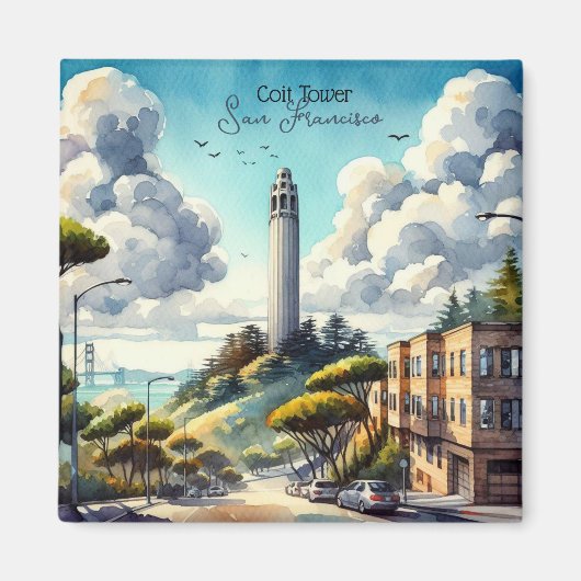 サンフランシスコランドマークサミナリー マグネット (正面)