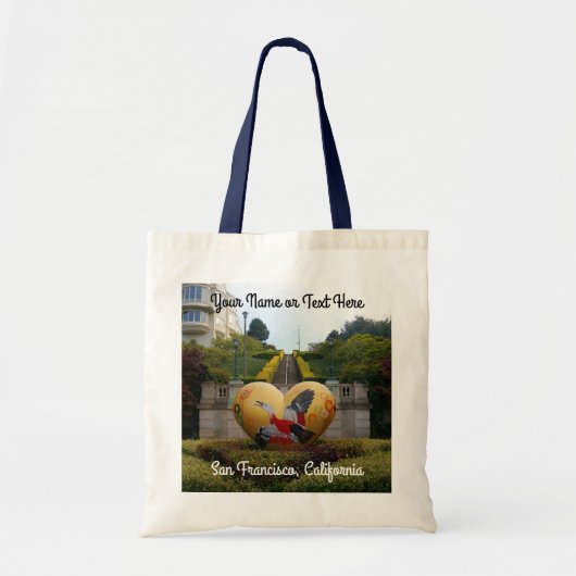 サンフランシスコリヨン通りステップス#1トートバッグ トートバッグ (正面)