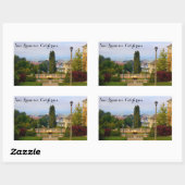 サンフランシスコリヨン通りステップス#4-2ステッカー 長方形シール (シート)