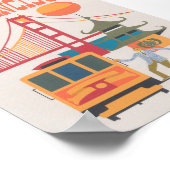 サンフランシスコレトロヴィンテージトラベルポスター ポスター (角)