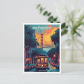 サンフランシスコヴィンテージアートトラベル ポストカード (スタンド正面)