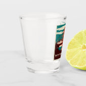 サンフランシスコヴィンテージスタイルゴールデンゲートブリッジ ショットグラス (左)