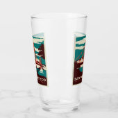 サンフランシスコヴィンテージスタイルゴールデンゲートブリッジ タンブラーグラス (左)