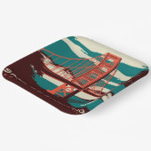 サンフランシスコヴィンテージスタイルゴールデンゲートブリッジ ペーパープレート (傾斜あり)