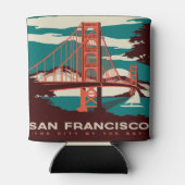 サンフランシスコヴィンテージスタイルゴールデンゲートブリッジ 缶クーラー (裏面)