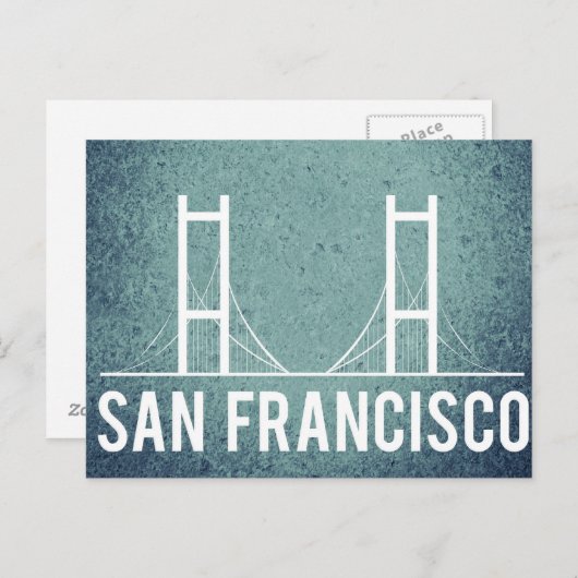 サンフランシスコヴィンテージ旅行観光客追加 ポストカード (正面/裏面)