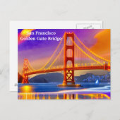 サンフランシスコヴィンテージ旅行観光客追加 ポストカード (正面/裏面)