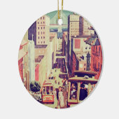 サンフランシスコヴィンテージ葉書 セラミックオーナメント (左)